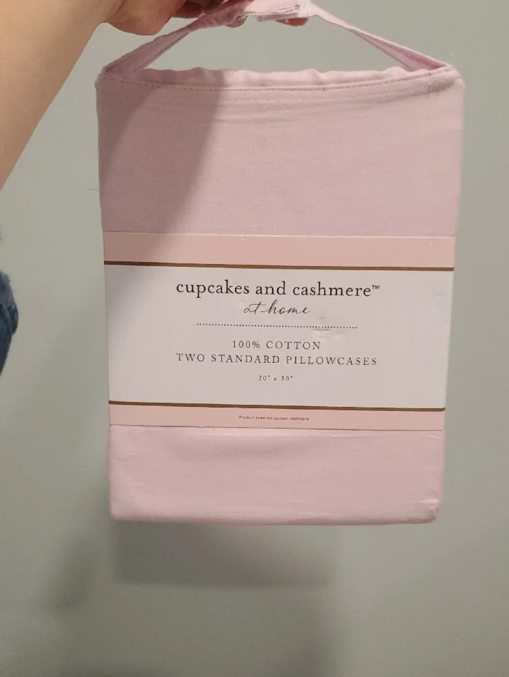 cupcakes & cashmere Light Pink Cotton Pillowcase Set (2)